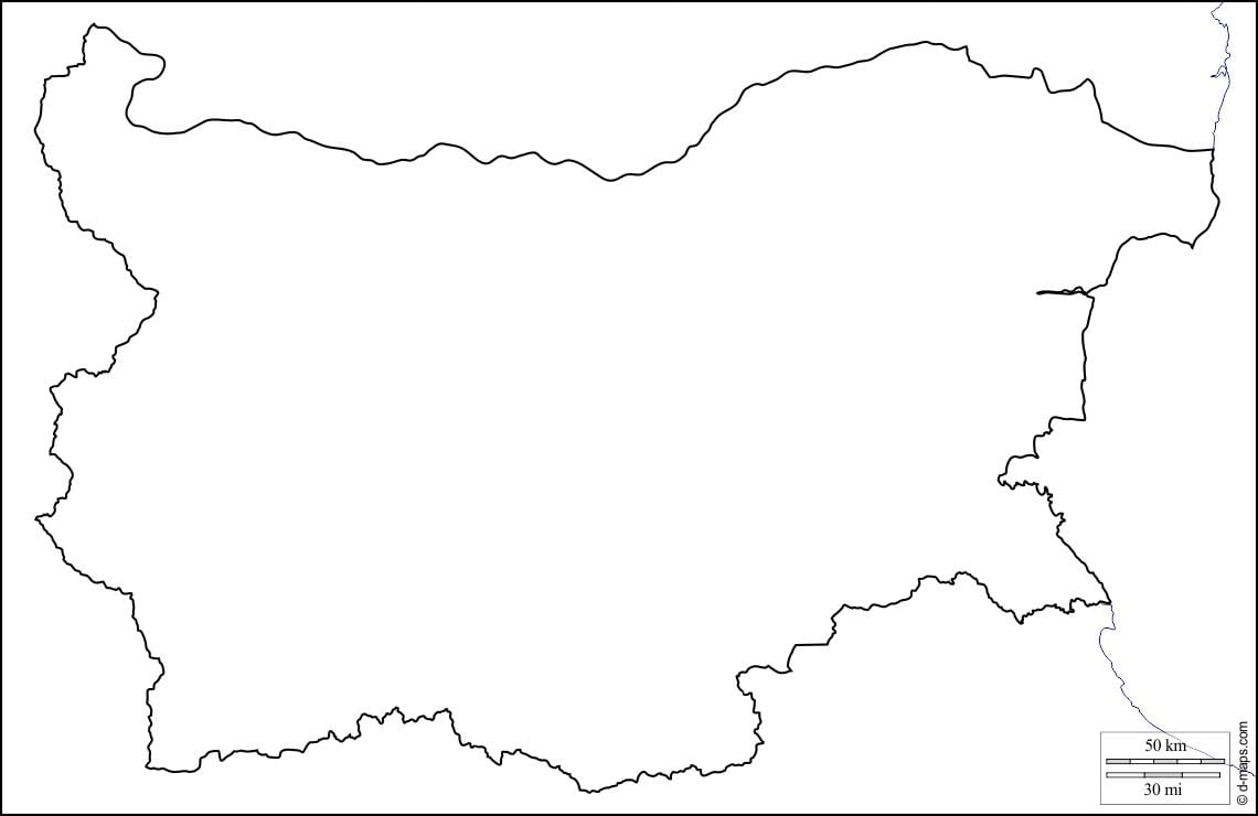 карта на Бугарија мапата за преглед