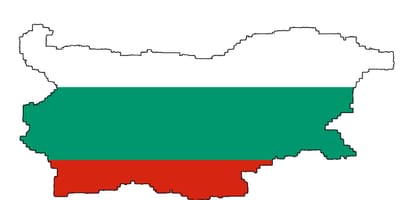 Бугарија мапата знаме