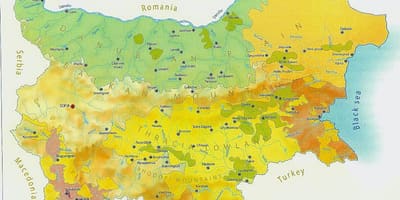 Карта на Бугарија клима