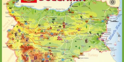Бугарија места на мапата
