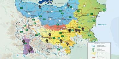 Карта на бугарската вино