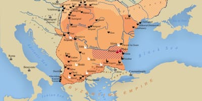 Карта на бугарско царство